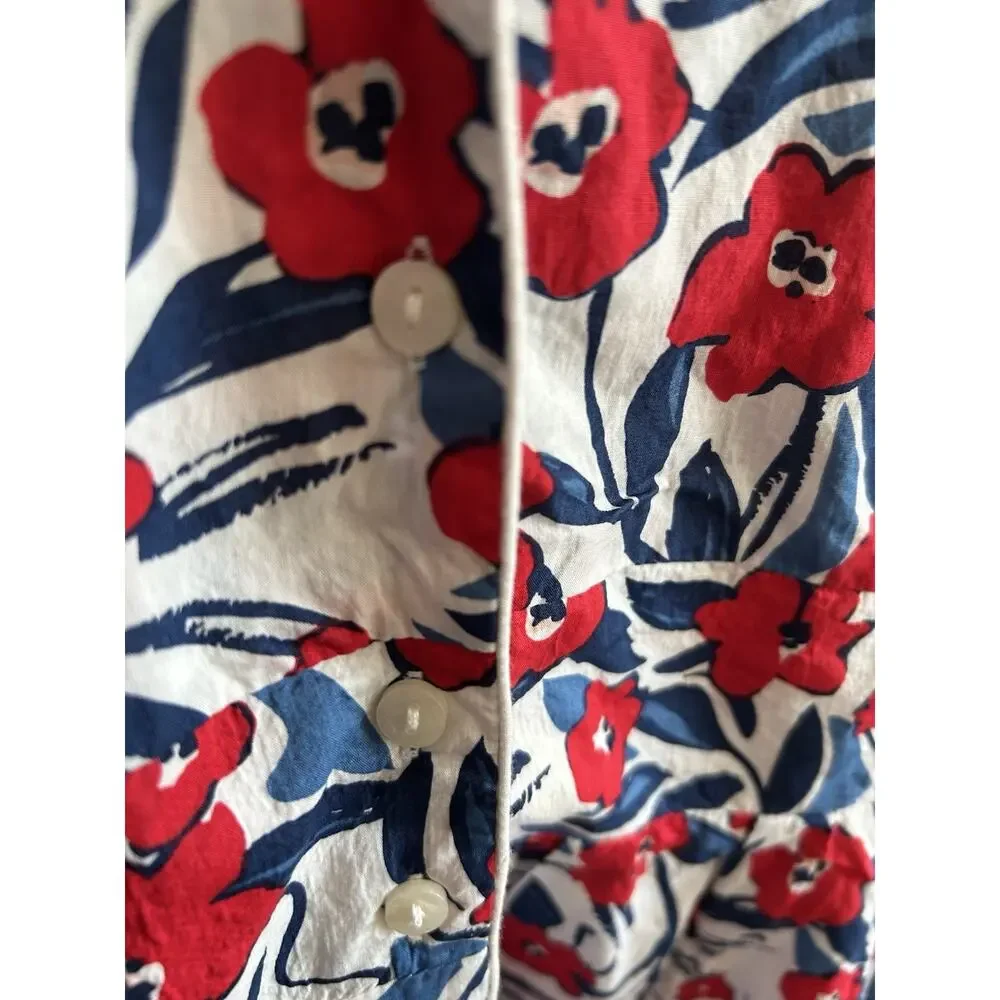 Seasalt Cornwall Charlotte Floral Midi Dress 12 Preppy Organic Cotton - Picture 7 of 11